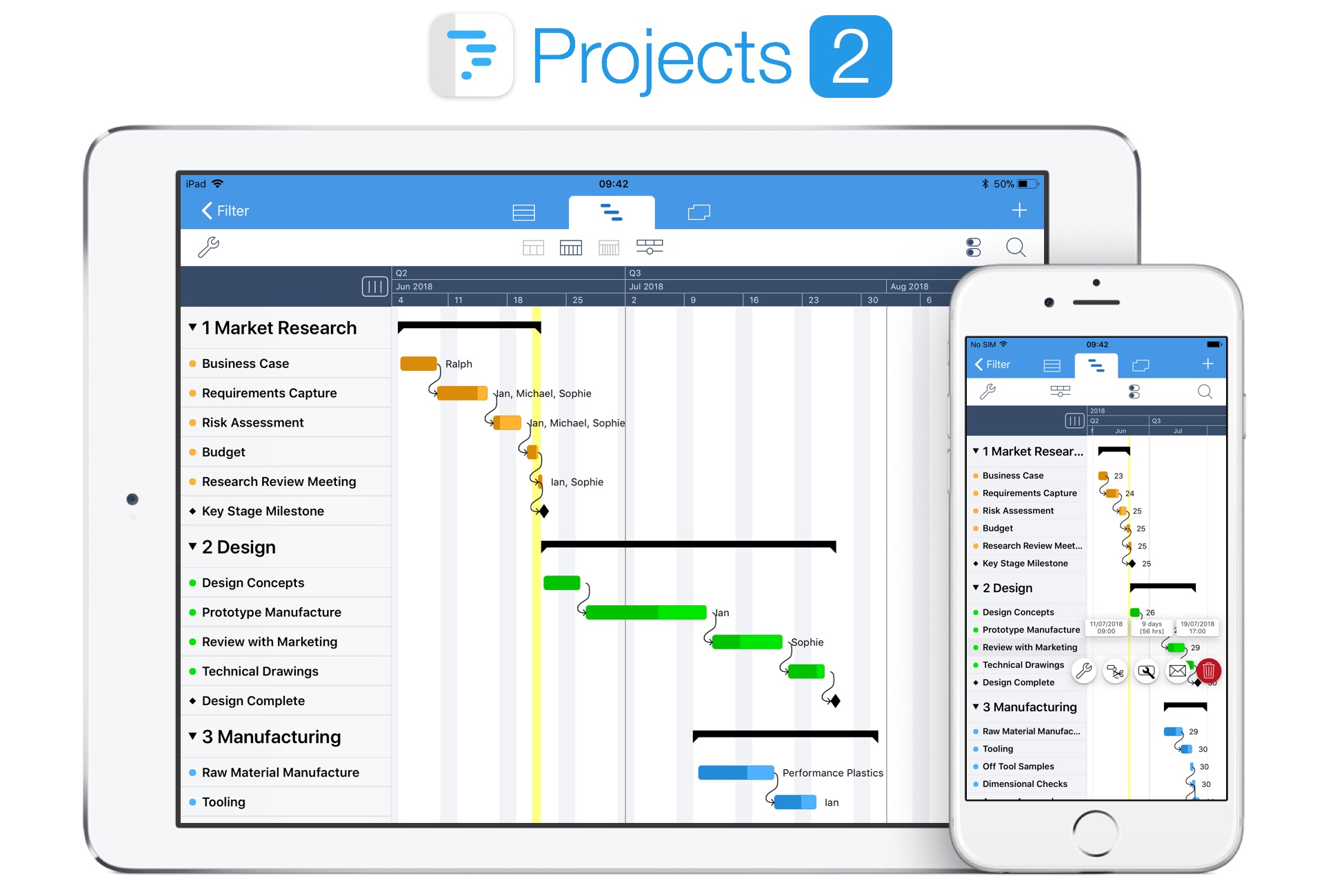 Projects 2 - Project Management for iPhone and iPad